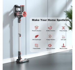 Tocmoc Tocmoc Akku-Hand-und Stielstaubsauger PCare 6 in 1 kabelloser Staubsauger P4, Echtzeit-Leistungsanzeige, 210,00 W, Beutellos, 65000 U/min, 20 kPa/10 kPa, 2 Geschwindigkeiten, 40 min, Doppelzyklon  Беспроводной ручной пылесос Tocmoc PCare 6 в 1, бес