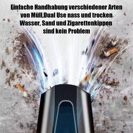 TUABUR TUABUR Akku-Handstaubsauger Kabelloser, wiederaufladbarer tragbarer Handstaubsauger mit 12000PA, Geeignet fur Autos, Wohnungen und Buros Blau TUABUR Беспроводной ручной пылесос Беспроводной перезаряжаемый портативный ручной пылесос с 12000PA, подхо