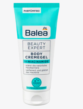 Balea  Bodylotion Beauty Expert Cremegel 5% Niacinamide Балеа Укрепляющий Лосьон крем-гель для тела с 5% ниацинамидом, 200 мл