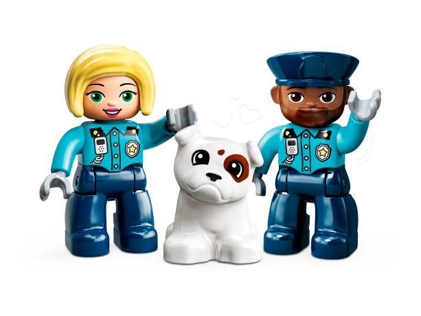 Lego Polizeistation mit Hubschrauber Полицейский участок с вертолетом