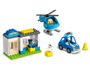 Lego Polizeistation mit Hubschrauber Полицейский участок с вертолетом