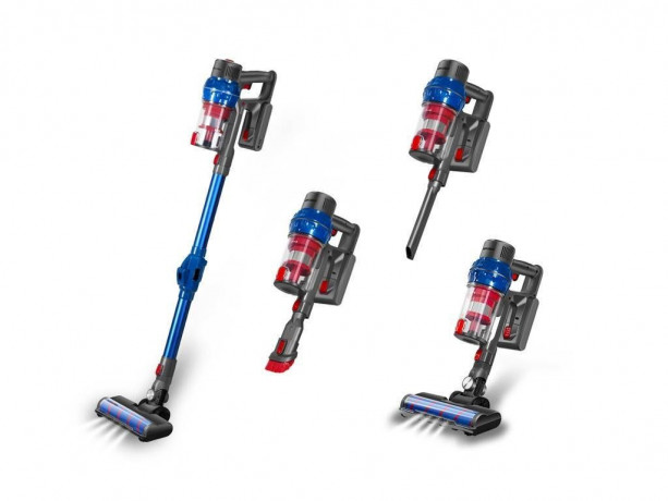 SWISS PRO+ SWISS PRO+ Akku-Bodenstaubsauger Flexibler Staubsauger Beutellos 250W LED Holzboden Teppiche Tierhaare, 250,00 W SWISS PRO+ Беспроводной пылесос с канистрой Гибкий пылесос без мешка 250 Вт со светодиодной подсветкой Деревянные напольные ковры