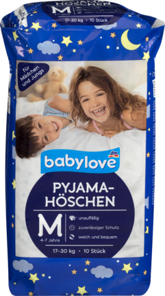 babylove Пижама-Höschen Размер M 4-7 Лет, 17-30kg, 10 шт