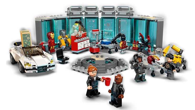 Lego Iron Mans Werkstatt мастерская железного человека