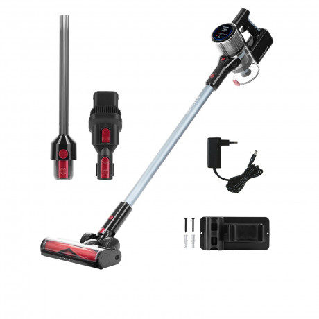 Genius Genius Akku-Hand-und Stielstaubsauger Invictus X9 Facelift Kabellos 12-tlg., Akkustaubsauger Kabellos, Beutellos HEPA 3 Fach Filtersystem, LED Wandhalterung bis zu 55 Min fur Hartboden Teppich Tierhaare  Genius беспроводной ручной пылесос Invictus