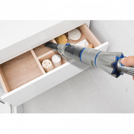 Genius Genius Akku-Handstaubsauger Invictus One 2.0, rot, beutellos, kabellos mit 13kPA, Akku, Bursten-Set, Wandhalterung Blau Беспроводной ручной пылесос Genius Invictus One 2.0, красный, без мешка, беспроводной, 13 кПа, аккумулятор, набор щеток, настенн