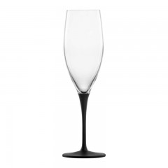 Eisch Eisch Kaya Schwarz Champagnerglas mit Moussierpunkt h: 235 mm / 278 ml Бокал для шампанского Eisch Kaya черный с муссом, высота: 235 мм / 278 мл