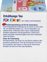 Mivolis Erkaltungs-Tee fur Kinder Чай детей при простуде, с липой и фенхелем, от 4-х лет, 12 пакетиков x 1,5 г