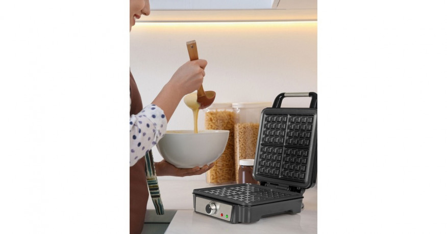 ProfiCook ProfiCook Waffelautomat PC-WA 1241, Waffeleisen schwarz/edelstahl, 1.200 Watt  schwarz/edelstahl Вафельница ProfiCook PC-WA 1241, вафельница черная/нержавеющая сталь, 1200 Вт