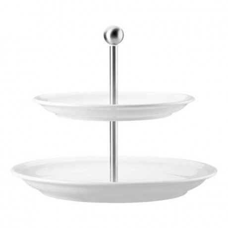 Thomas Thomas Trend Weiss Etagere 2-tlg. Oberer Teller 22cm / Unterer Teller 26 cm Подставка для белого торта Thomas Trend из 2 предметов. Верхняя тарелка 22 см / нижняя тарелка 26 см