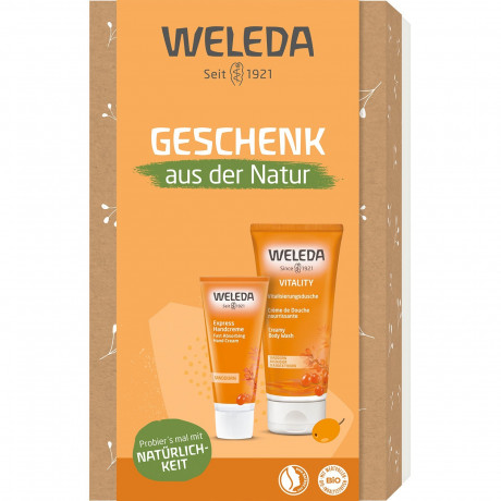 Weleda Geschenkset Bestseller Sanddorn  Подарочный набор бестселлер облепиха