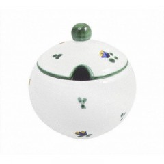 Gmundner Keramik Gmundner Keramik Streublumen Zuckerdose glatt mit Ausschnitt 10 cm Керамическая сахарница Gmundner с рассеянными цветами, гладкая, с вырезом 10 см