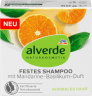 alverde NATURKOSMETIK festes Shampoo mit Mandarine-Basilikum-Duft Твердый шампунь с ароматом мандарина и базилика, 60гр