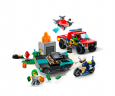 LEGO City Fire 4er Set, ЛЕГО НАБОР 60318 Пожарный вертолёт + 60319 Пожарная бригада и полицейская погоня + 60320 Пожарная часть + 60321 Пожарная команда