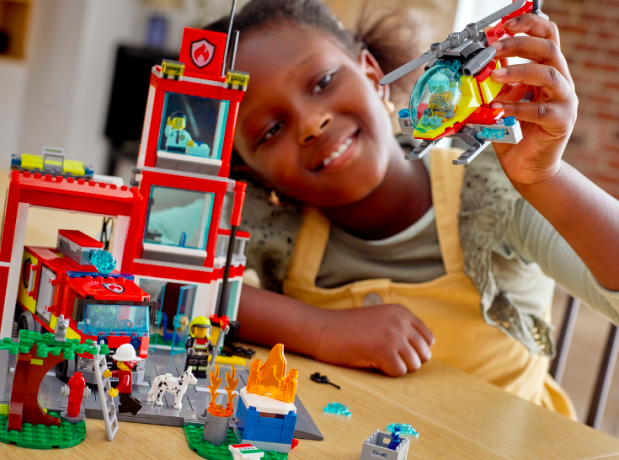 LEGO City Fire 4er Set, ЛЕГО НАБОР 60318 Пожарный вертолёт + 60319 Пожарная бригада и полицейская погоня + 60320 Пожарная часть + 60321 Пожарная команда