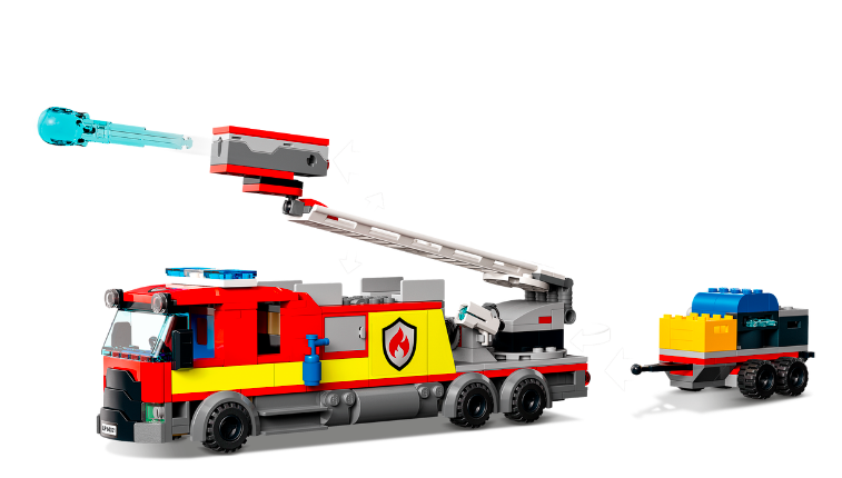 LEGO City Fire 4er Set, ЛЕГО НАБОР 60318 Пожарный вертолёт + 60319 Пожарная бригада и полицейская погоня + 60320 Пожарная часть + 60321 Пожарная команда