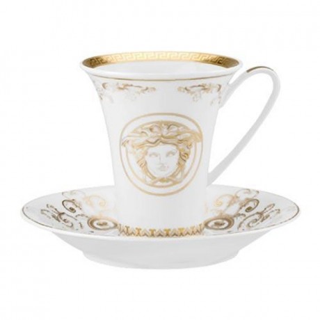 Rosenthal meets Versace Rosenthal Versace Medusa Gala Gold Kaffeetasse 2-tlg. 0,18 L Чашка для кофе Rosenthal Versace Medusa Gala Gold 2 шт. 0,18 л