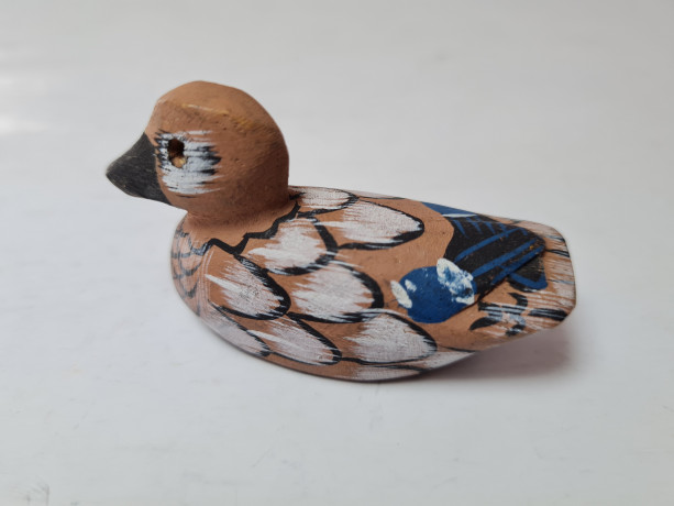 Винтажные фигурки из дерева "Семья из 5 уточек", ручная роспись, Германия, 1960-70гг.