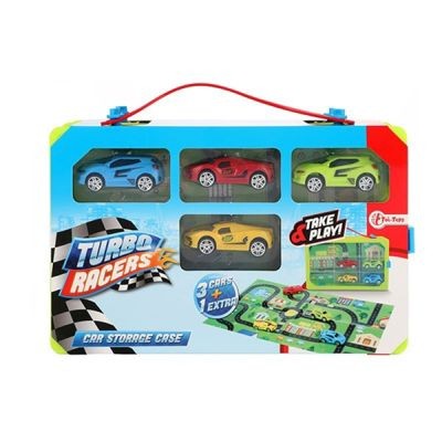 Toi-Toys TURBO RACERS Sammelkoffer mit 4 Rallye-Autos Коллекция TURBO RACERS с 4 раллийными автомобилями