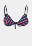 Tommy Hilfiger TRIANGLE BRAS Bikini top blue БЮСТГАЛЬТЕР С ТРЕУГОЛЬНИКАМИ Верх бикини синий
