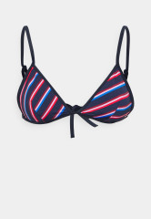 Tommy Hilfiger TRIANGLE BRAS Bikini top blue БЮСТГАЛЬТЕР С ТРЕУГОЛЬНИКАМИ Верх бикини синий