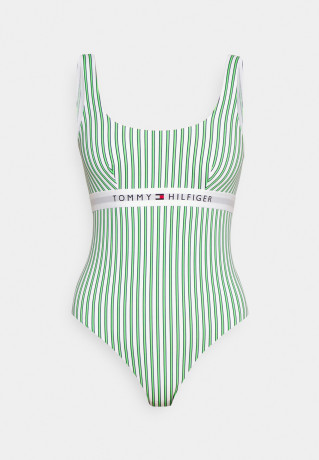 Tommy Hilfiger ONE PIECE PRINT Swimsuit lime ONE PIECE PRINT Купальник лайм