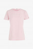Tommy Hilfiger SIGNATURE FROSTED LOGO Print T-shirt classic pink heather SIGNATURE FROSTED LOGO Футболка с принтом классический розовый вереск