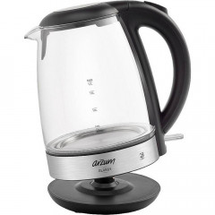 Arzum Arzum Wasserkocher arzum AR3071 Wasserkocher schnurlos Schwarz, 1.70 l, 2200 W  Чайник Arzum Чайник arzum AR3071 беспроводной черный, 1,70 л, 2200 Вт