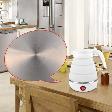 KULER KULER Wasserkocher Reise-Wasserkocher, Faltbarer Wasserkessel, Abnehmbares Netzkabel, abnehmbares Netzkabel zur einfachen Aufbewahrung Blau Дорожный чайник KULER Kettle, складной чайник, съемный шнур питания, съемный шнур питания для удобного хранен