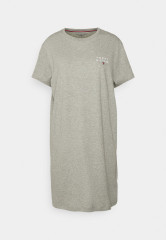Tommy Hilfiger SHORT SLEEVE T-SHIRT DRESS Nightie light grey heather ПЛАТЬЕ-ФУТБОЛКА С КОРОТКИМ РУКАВОМ Nightie светло-серый вереск