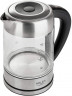 JUNG JUNG Wasserkocher ADLER AD1247, Wasserkocher Glas mit Temperatureinstellung Digital, 1.7 l, 2200 W, Glas mit Edelstahl, LED Beleuchtung  LCD Display, 360° Basis Kettle  Чайник JUNG ADLER AD1247, стеклянный чайник с цифровой регулировкой температуры, 