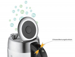 JUNG JUNG Wasserkocher ADLER AD1247, Wasserkocher Glas mit Temperatureinstellung Digital, 1.7 l, 2200 W, Glas mit Edelstahl, LED Beleuchtung  LCD Display, 360° Basis Kettle  Чайник JUNG ADLER AD1247, стеклянный чайник с цифровой регулировкой температуры, 