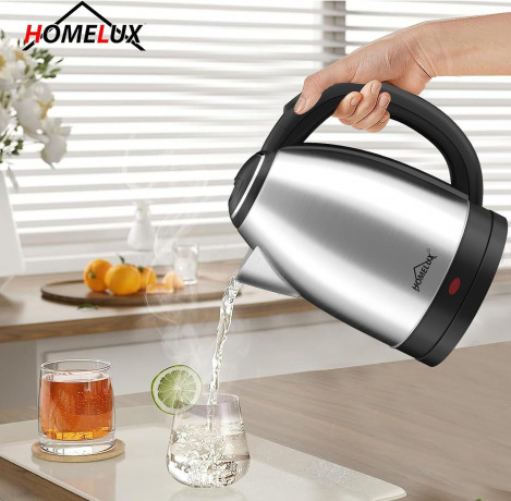 HOMELUX HOMELUX Wasserkocher Edelstahl 1.8l, 1500w Electric Kettle Mit Filter, Kessel Bpa-Frei, 1.8 l, 1500,00 W, Abschaltautomatik, Ideal FuR Tee, Kaffee, Babynahrung  Чайник HOMELUX нержавеющая сталь 1,8л, 1500Вт, электрочайник с фильтром, чайник без BP