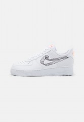 Nike Sportswear AIR FORCE 1 #x27;07 UNISEX Sneaker low white/black/orange AIR FORCE 1 #x27;07 UNISEX Низкие кроссовки женские белый/черный/оранжевый