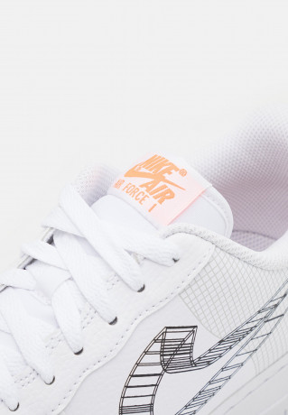 Nike Sportswear AIR FORCE 1 #x27;07 UNISEX Sneaker low white/black/orange AIR FORCE 1 #x27;07 UNISEX Низкие кроссовки женские белый/черный/оранжевый