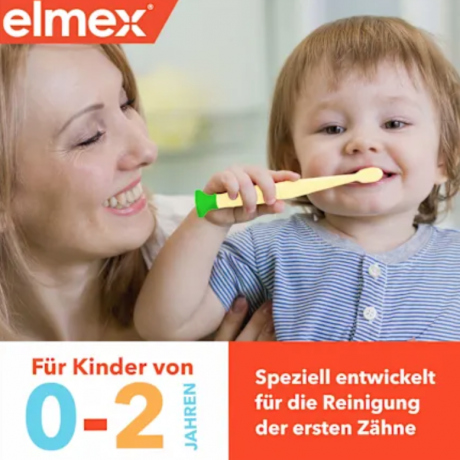 elmex Zahnpflege SET Kinder 0-2 Jahren, Детский набор для ухода за зубами для 0-2 года: зубная щетка 1шт + зубная паста 12мл