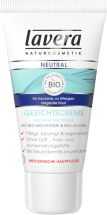 Lavera Крем для лица нейтральный с Био-Nachtkerze и Bio-Масло жожоба, 30 мл