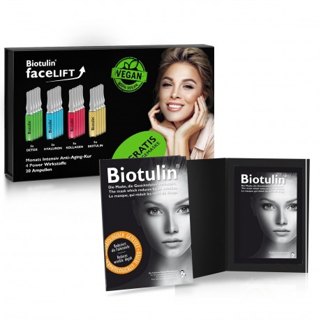 Biotulin faceLIFT, 20 x 1 ml Ampullen + Pflegemaske  faceLIFT, 20 ампул по 1 мл + маска для ухода