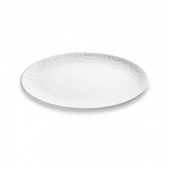Gmundner Keramik Gmundner Keramik Weissgeflammt Platte oval 28 cm Gmundner Ceramics White Flame Тарелка овальная 28 см