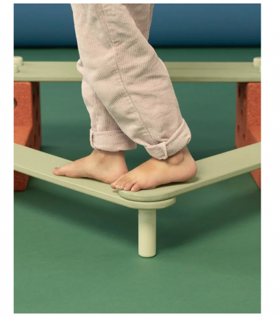 MODU Balance Track orange, Балансирующий набор детский развивающий конструктор 17 элементов, баланс борд для детей 3+, моторика и координация, до 80 кг, оранжевый