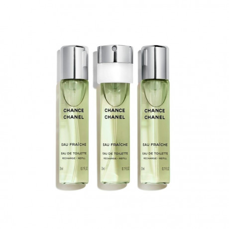 Chanel Chance Eau Fraîche Nachfullung EdT Taschenspray (3 x 20 ml) Сменный блок карманного спрея EdT (3 x 20 мл)