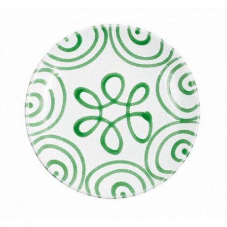 Gmundner Keramik Gmundner Keramik Grungeflammt Dessertteller / Fruhstucksteller Cup d: 20 cm / h: 2,6 cm Gmundner керамическая десертная тарелка с зеленым пламенем / тарелка для завтрака Чашка d: 20 см / высота: 2,6 см