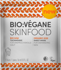 BIO VEGANE (Био Веган) TuchMaske Маска для лица Skinfood Goji, 16 мл