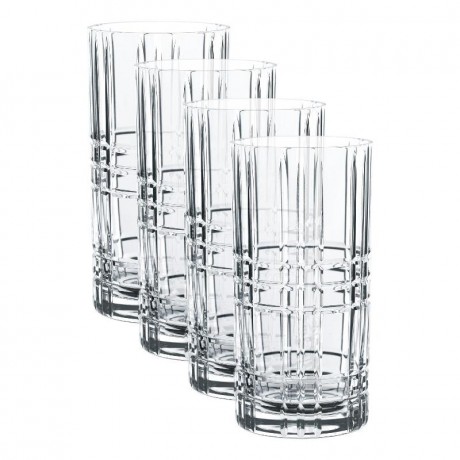 Nachtmann Nachtmann Square Longdrink Glas Set 4-tlg. 445 ml / h: 15,1 cm / d: 7,7 cm Набор стаканов для длинных напитков Nachtmann Square из 4 предм. 445 мл/ч: 15,1 см/д: 7,7 см