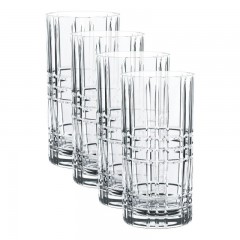 Nachtmann Nachtmann Square Longdrink Glas Set 4-tlg. 445 ml / h: 15,1 cm / d: 7,7 cm Набор стаканов для длинных напитков Nachtmann Square из 4 предм. 445 мл/ч: 15,1 см/д: 7,7 см