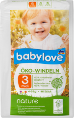babylove nature Öko-Подгузники Размер midi, 4-9kg, 46 шт