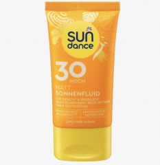 SUNDANCE Sonnenfluid Gesicht mattierend, LSF 30, 50 ml Матирующий солнцезащитный флюид для лица, SPF 30, 50 мл