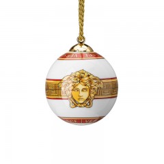 Rosenthal meets Versace Rosenthal Versace Medusa Amplified - Golden Coin Porzellankugel  d:7,5 cm Rosenthal Versace Medusa Amplified - Фарфоровый шар Golden Coin d:7,5 см