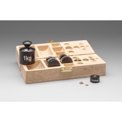 Wissner aktiv lernen Gewichtssatz 2kg 13 Gewichte im RE-Wood-Kasten Набор гирь 2 кг 13 гирь в коробке RE-Wood