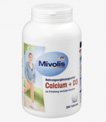 Mivolis Calcium + D3 Tabletten Кальций + D3 для улучшения функций суставов, Таблетки, 300 шт
